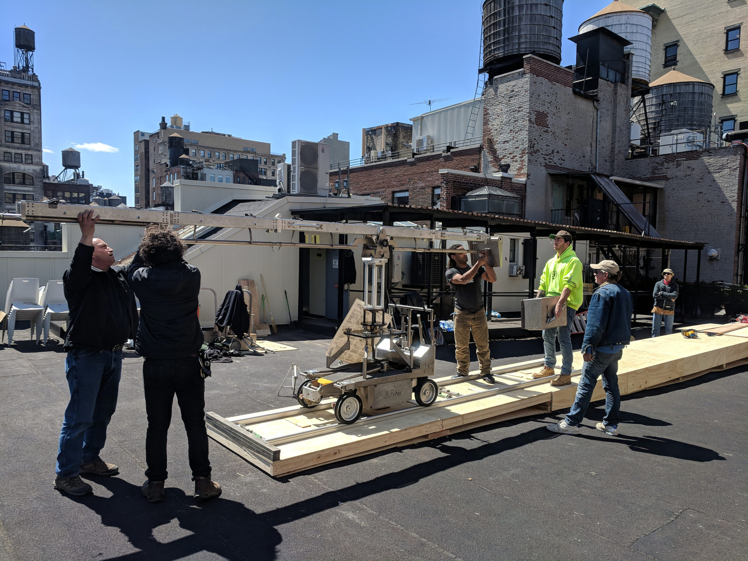 Rooftop filming at Union Square Loft