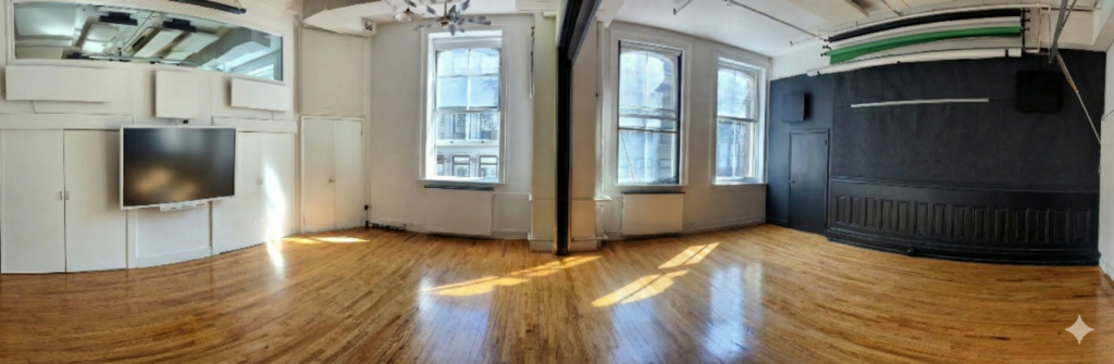 Union Square Loft open studio space with hardwood floors NYC