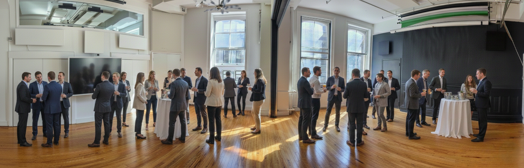 Daytime cocktail party at Union Square Loft