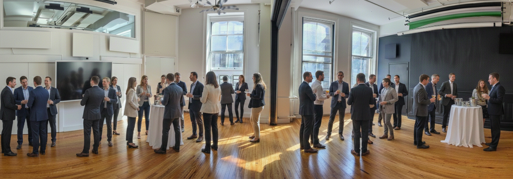 Daytime cocktail party at Union Square Loft