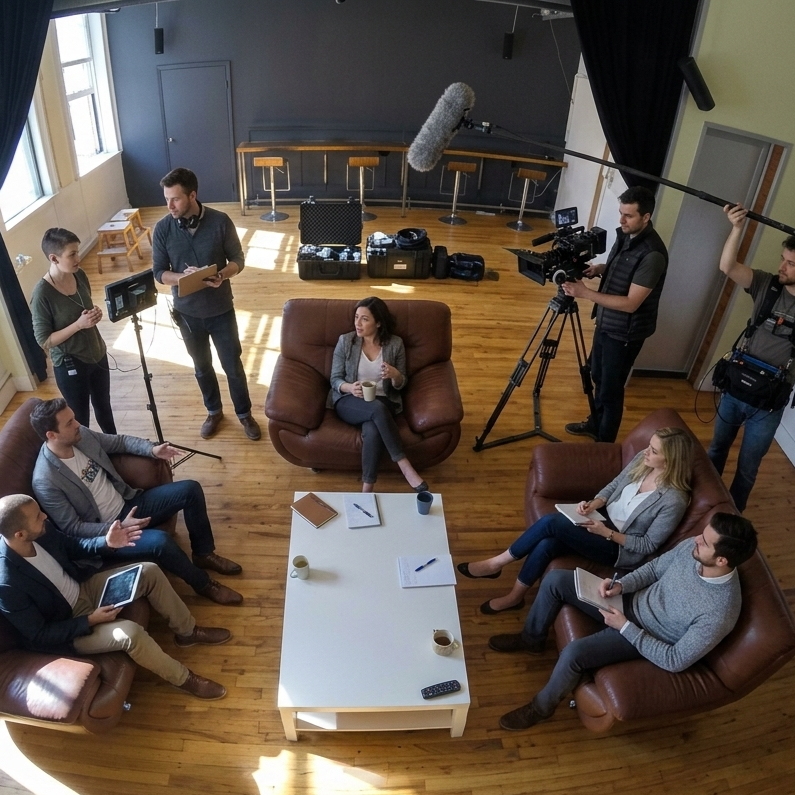 Content creators at Union Square Loft
